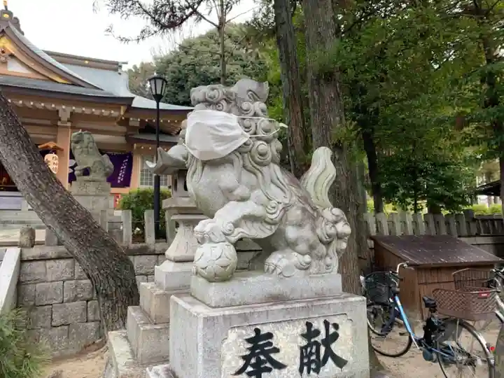 高牟神社(高針)の狛犬