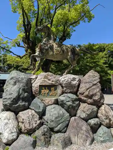 真清田神社の狛犬