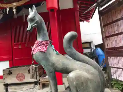 装束稲荷神社(王子稲荷神社境外摂社)の狛犬