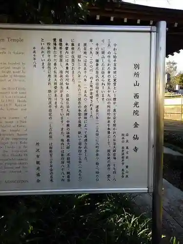 金仙寺の歴史