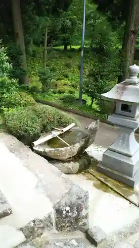 木幡山隠津島神社(二本松市)の手水