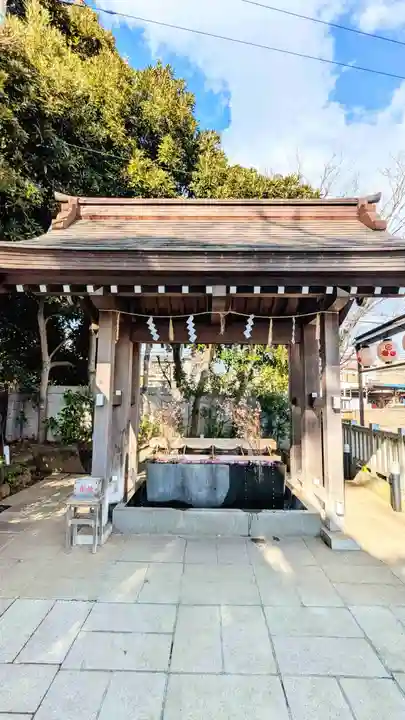 検見川神社の手水舎