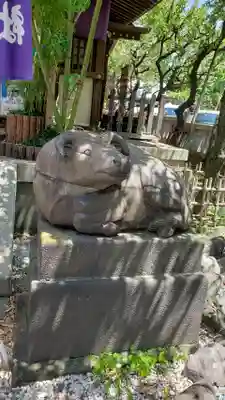 牛天神北野神社の狛犬