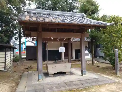 神明社（谷田神明社）の手水舎