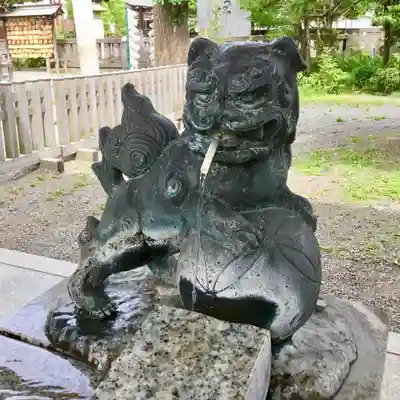 阿豆佐味天神社 立川水天宮の手水舎