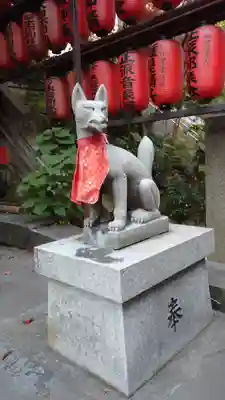 市谷亀岡八幡宮の狛犬
