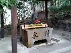 蝮ヶ池八幡宮の手水