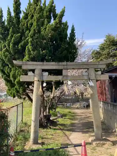 新野辺住吉神社の鳥居