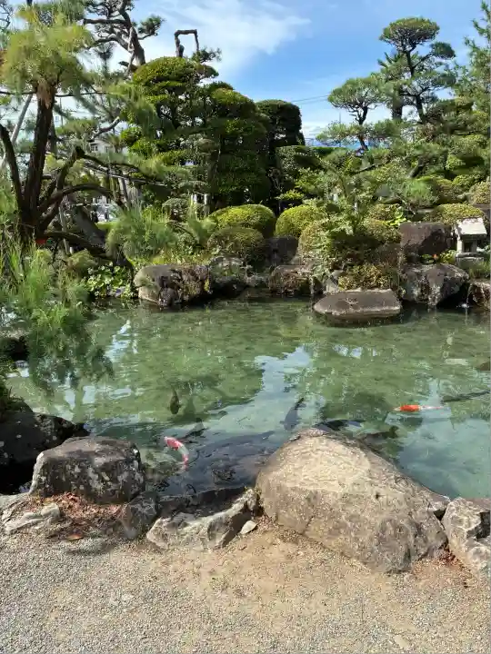 甲斐善光寺の庭園
