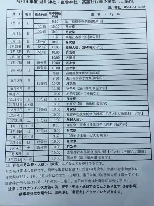 澁川神社(渋川神社)(愛知県)