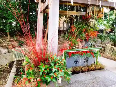 東海市熊野神社の手水舎