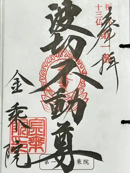 金乗院(那須波切不動尊) の御朱印