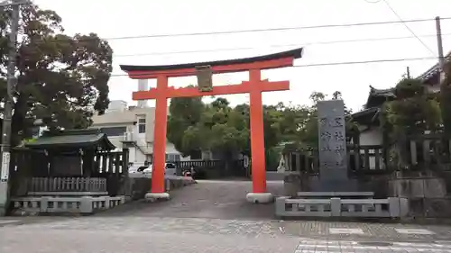 五社神社　諏訪神社の鳥居