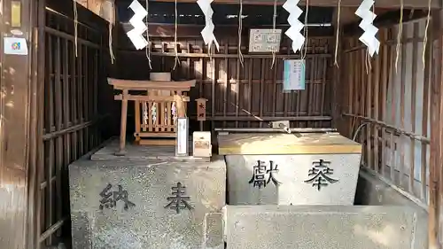 御幸森天神宮の手水舎