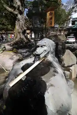 諏訪大社下社秋宮の手水舎