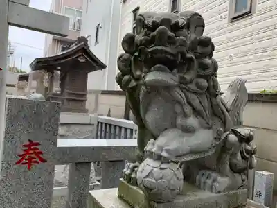 荻窪白山神社の狛犬