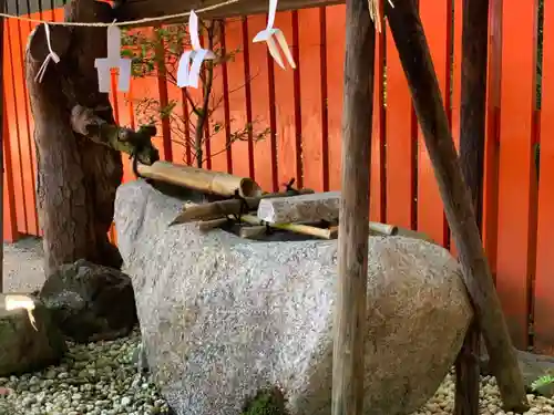 河合神社（鴨川合坐小社宅神社）の手水舎