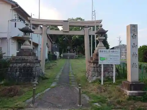 白山神社（市場）の鳥居