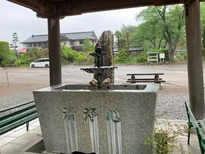 崇真寺(開運犬り切不動尊)の手水舎