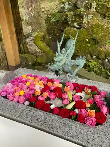 中之嶽神社の手水