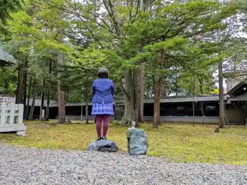 上川神社の庭園