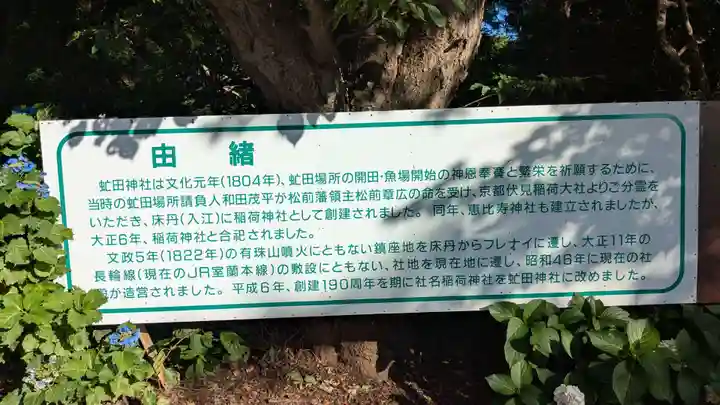 虻田神社の歴史