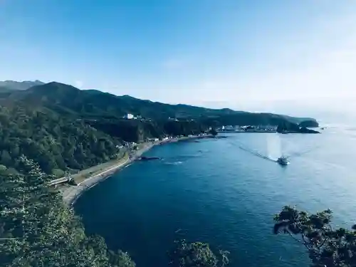 羅臼神社の景色