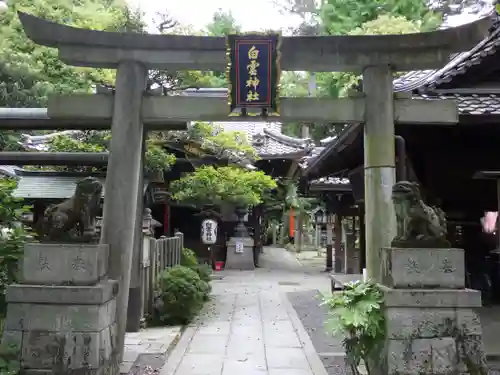 白雲神社の鳥居