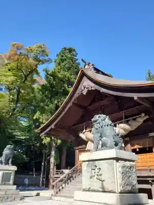 諏訪大社下社秋宮の狛犬