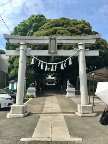 金ヶ作熊野神社の鳥居