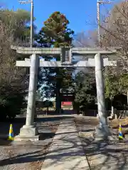 青毛五柱神社の鳥居