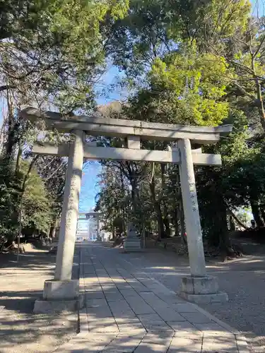 谷保天満宮の鳥居