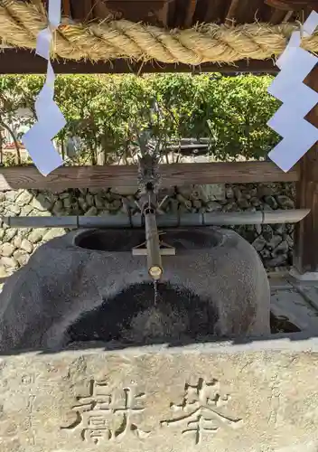 龍田大社の手水舎