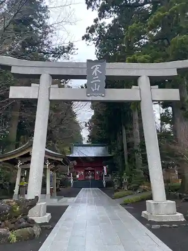 富士山東口本宮 冨士浅間神社の鳥居