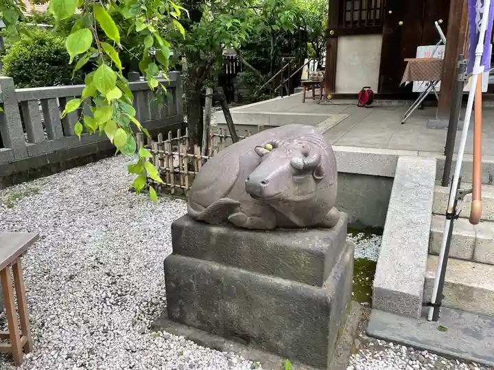 牛天神北野神社の狛犬