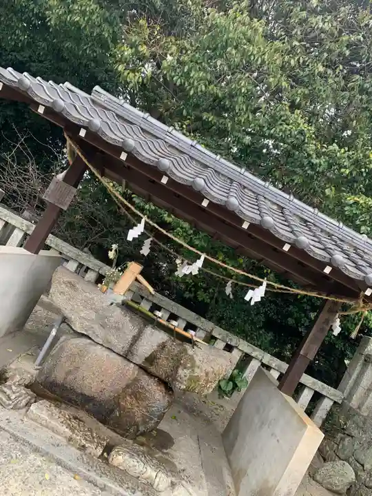 冠天満宮の手水舎