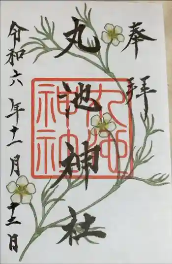 丸池神社の御朱印 2024年06月