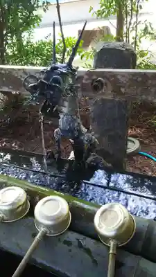 夏井諏訪神社の手水舎