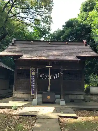 柳窪天神社（黒目川天神社）　の本殿・本堂