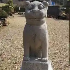 萬福寺の狛犬