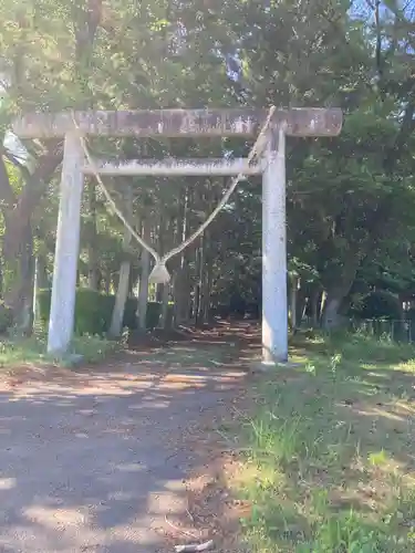 温泉神社の鳥居