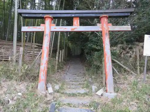 岡山稲荷大明神の鳥居