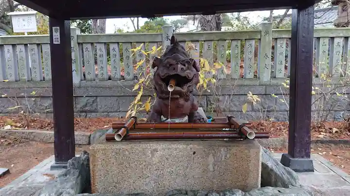 阿部野神社の手水舎