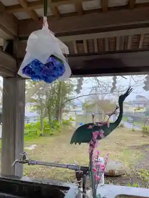 釧路一之宮 厳島神社の手水舎