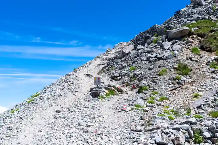 雄山神社峰本社の景色