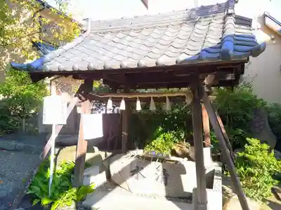 古伝馬神社の手水舎