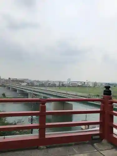 多摩川浅間神社の景色