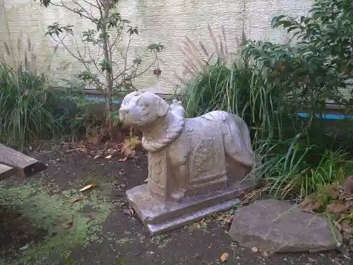 砧三峯神社の像