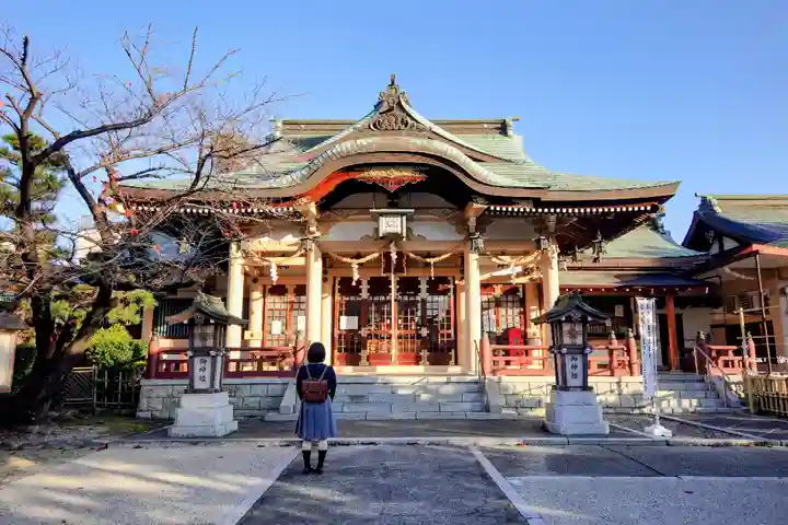 植田八幡宮の本殿・本堂