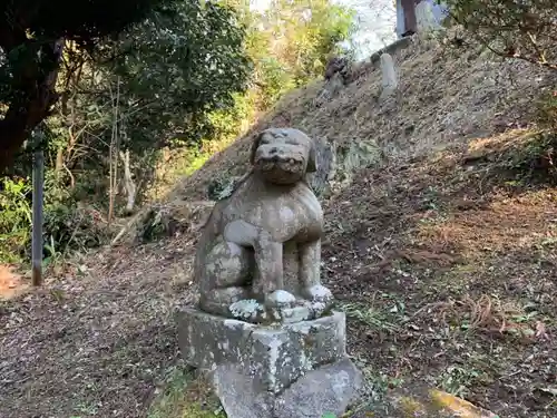 滝の不動尊の狛犬